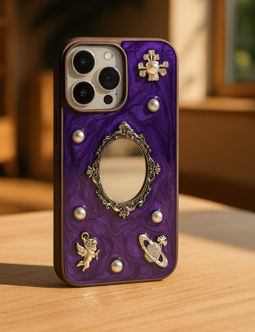 Luxury Retro Mirror iPhone Case