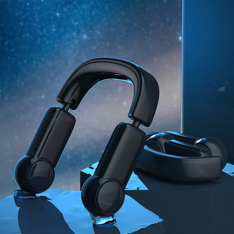 Portable Mini Neck Fan Portable  Air Cooler Cooling Wearable Neckband Fans