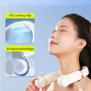Portable Mini Neck Fan Portable  Air Cooler Cooling Wearable Neckband Fans