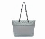 Royal Striped Tote Bag